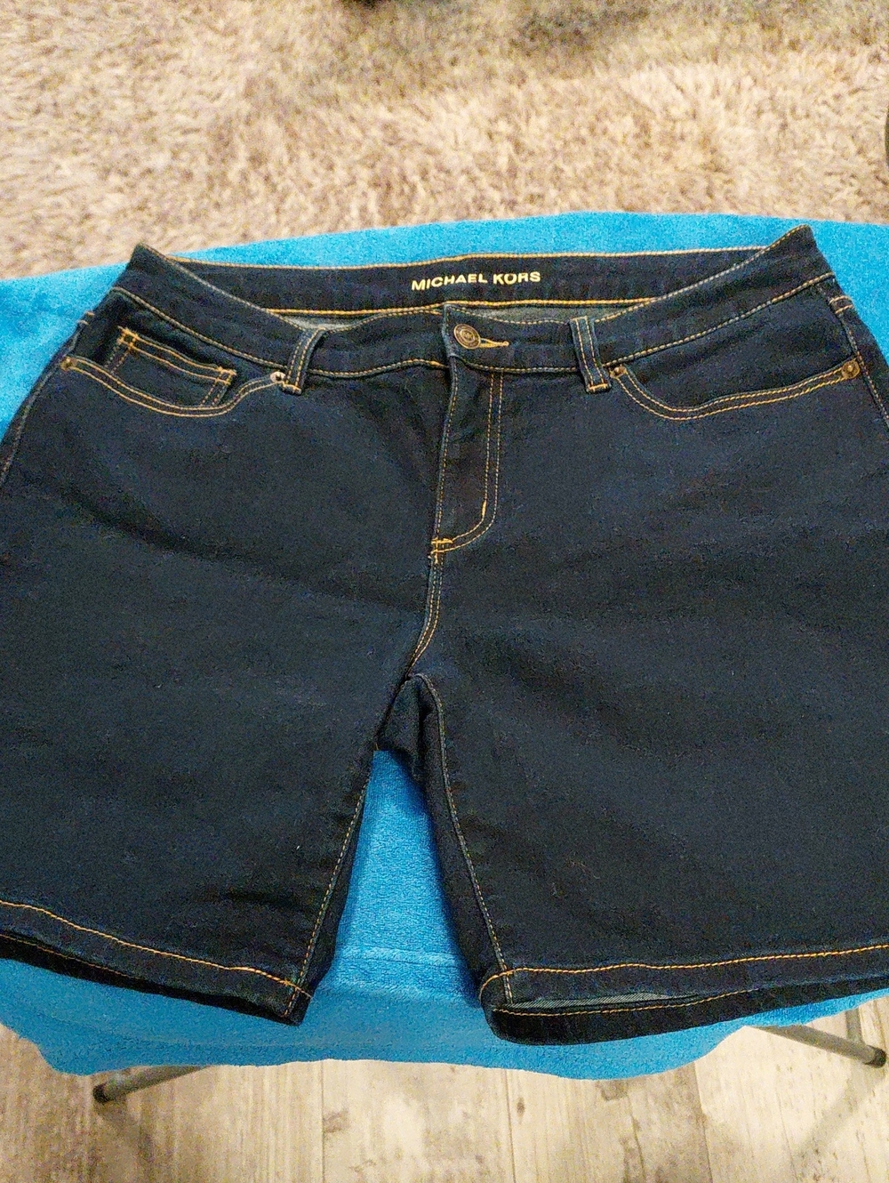 Michael Kors Women's Dark Blue Denim Shorts. Size 6, Perfect Condition.